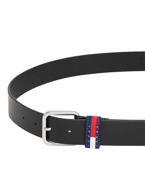 Cintura in pelle nera Tommy Jeans | AM0AM13688BDS